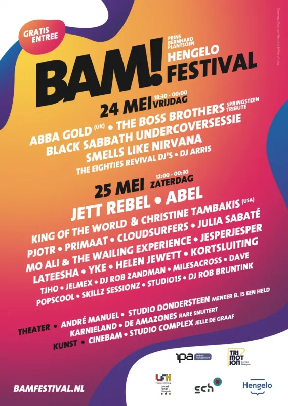 Poster BAM! Festival editie 2024